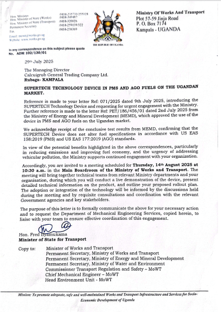 Ministry of Works & Transport